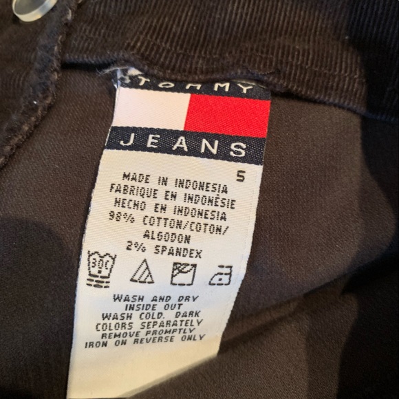 NWOT Vintage Tommy Hilfiger corduroy pants Black, Size 5 - Picture 7 of 16